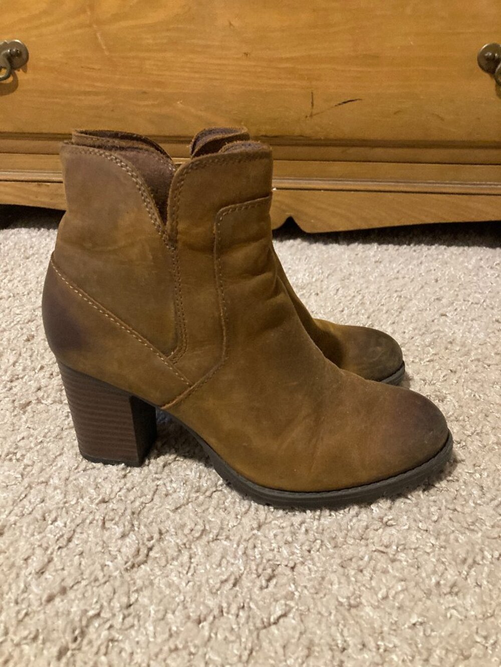 Clarks Brown Suede Ankle Boots